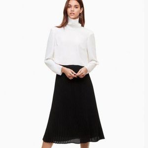 Aritzia Babaton Jude Pleated Midi Skirt